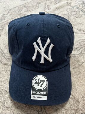 Navy 47 Brand Yankees 47 Clean Up Hat Unisex